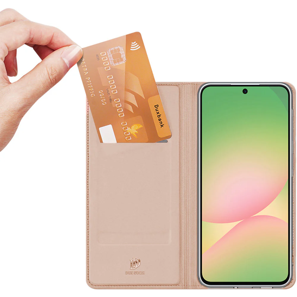 Handyhülle mit Klappe für Galaxy A57 5G, Dux Ducis Skin Pro, Rosagold - Image 3