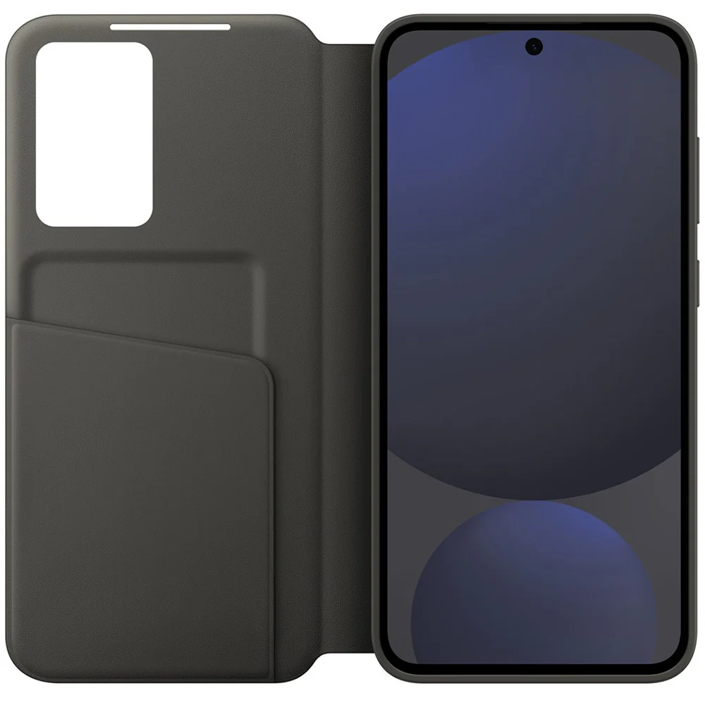 Handyhülle mit Klappe für Galaxy S24 FE, Samsung Smart View Wallet Case, Schwarz - Image 3