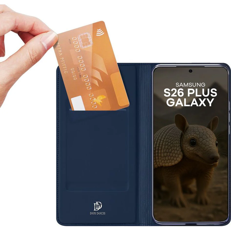 Handyhülle mit Klappe für Galaxy S26 Plus, Dux Ducis Skin Pro, Dunkelblau - Image 2
