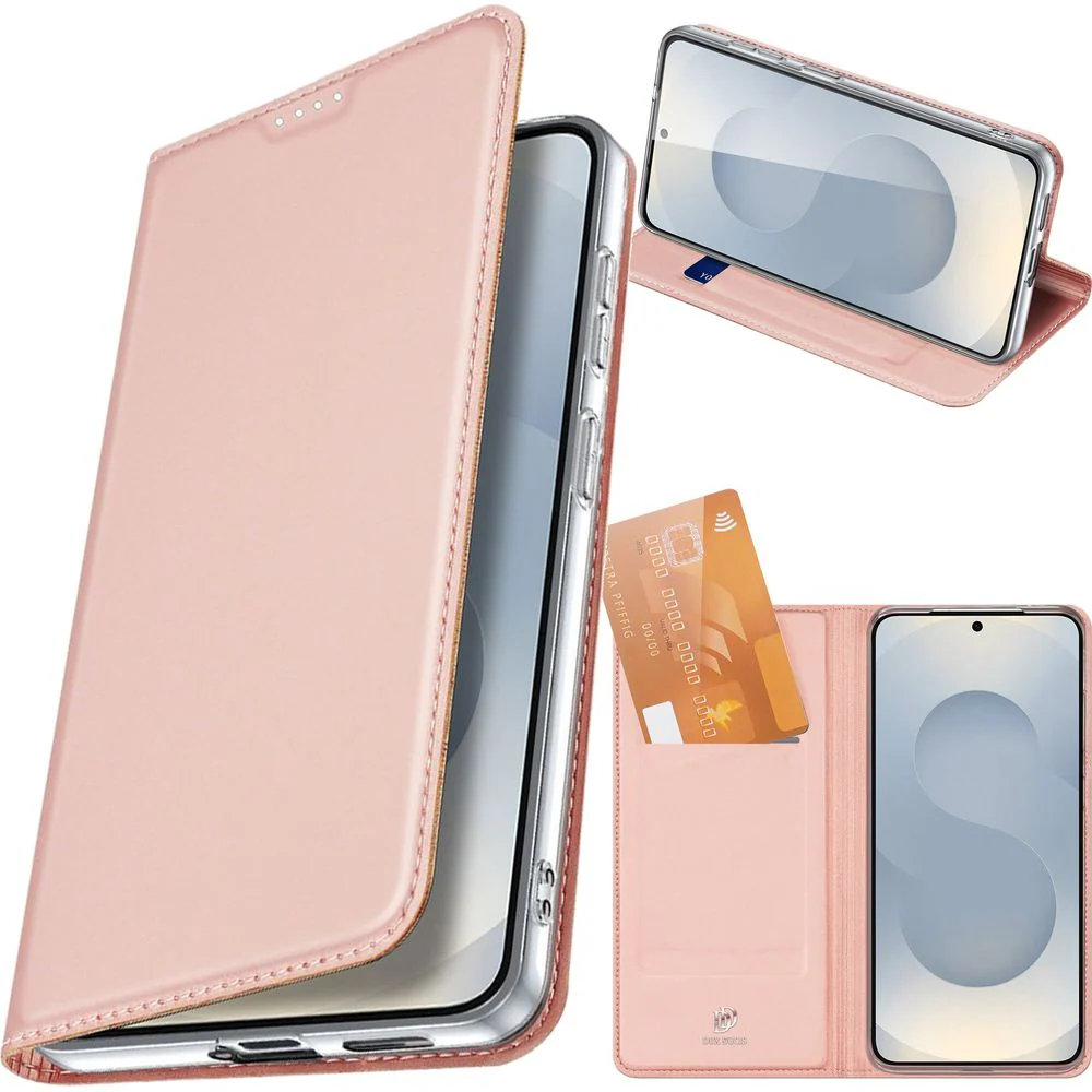 Handyhülle mit Klappe für Galaxy S26 Plus, Dux Ducis Skin Pro, Rosa - Image 13