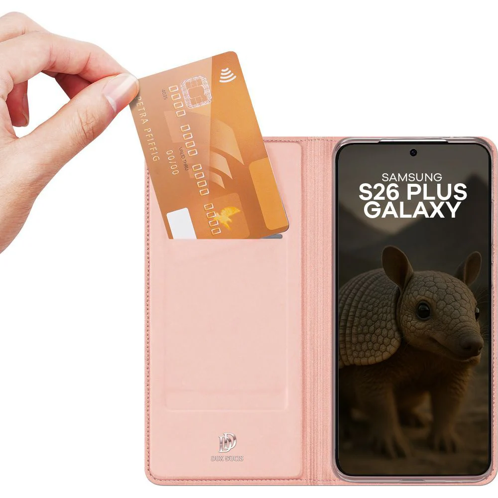 Handyhülle mit Klappe für Galaxy S26 Plus, Dux Ducis Skin Pro, Rosa - Image 2