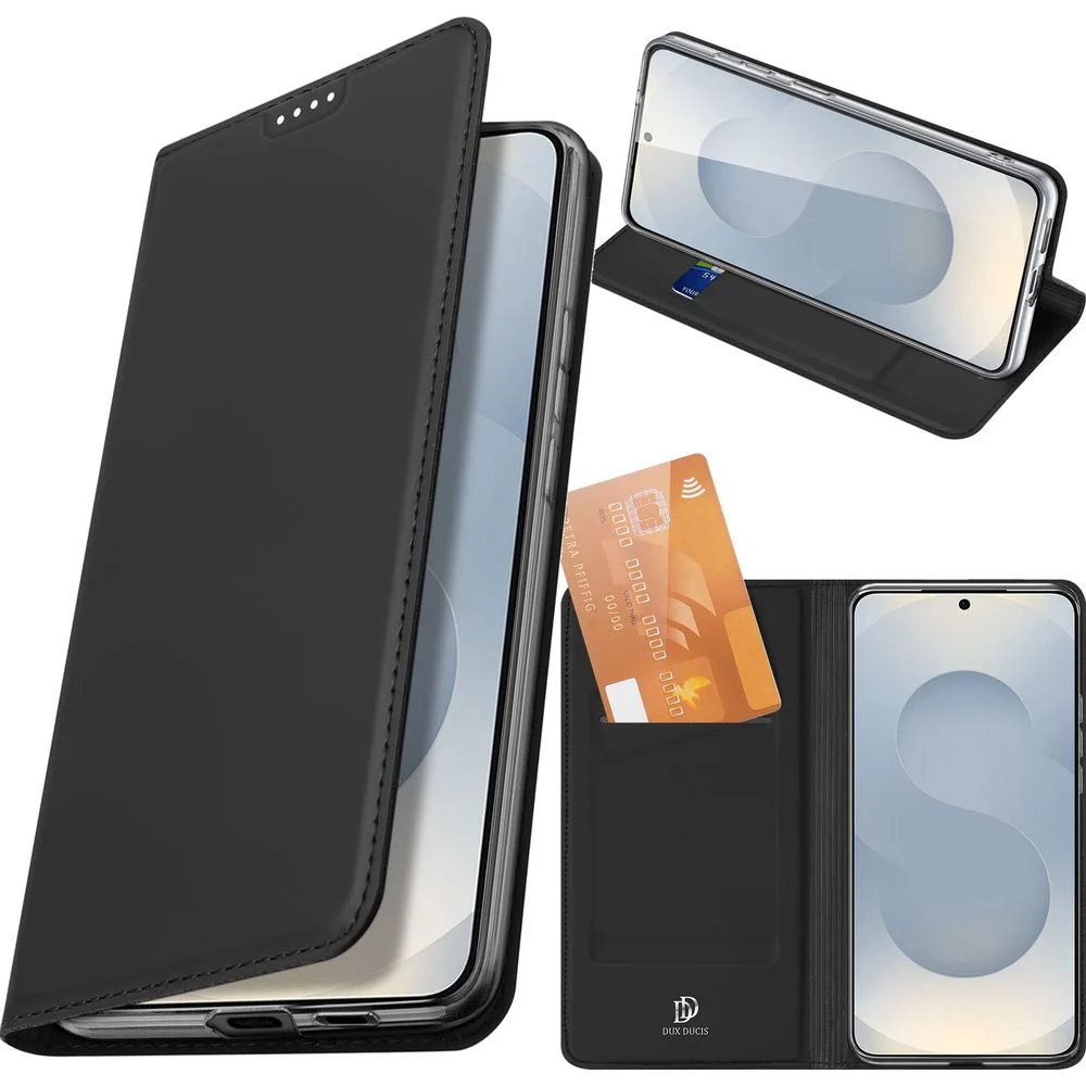 Handyhülle mit Klappe für Galaxy S26 Plus, Dux Ducis Skin Pro, Schwarz - Image 13