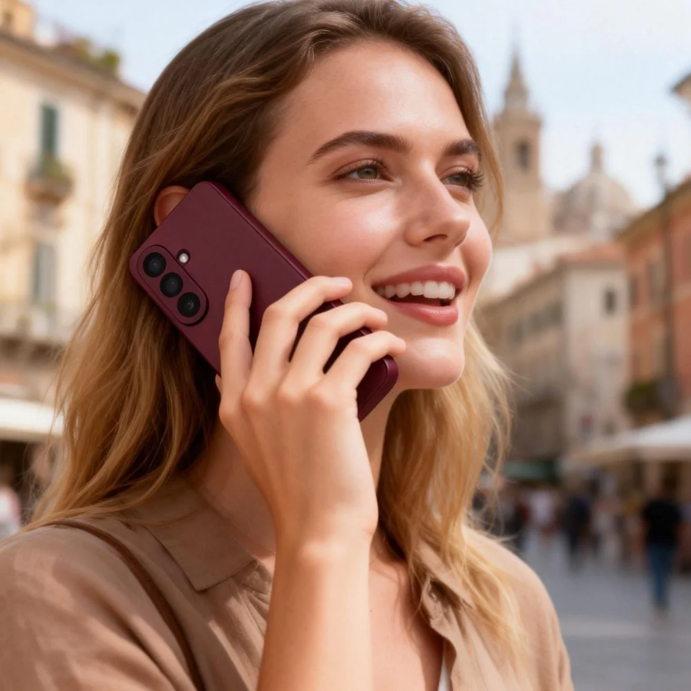 Handyhülle mit Klappe für Galaxy S26 Plus, Tech-Protect Smart Wallet, mattes Rotwein - Image 7