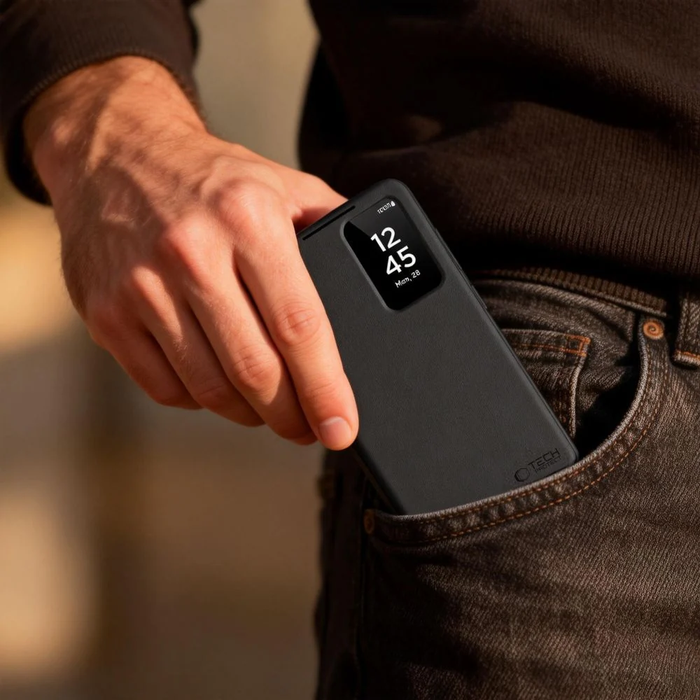 Handyhülle mit Klappe für Galaxy S26, Tech-Protect Smart Wallet, Schwarz - Image 4