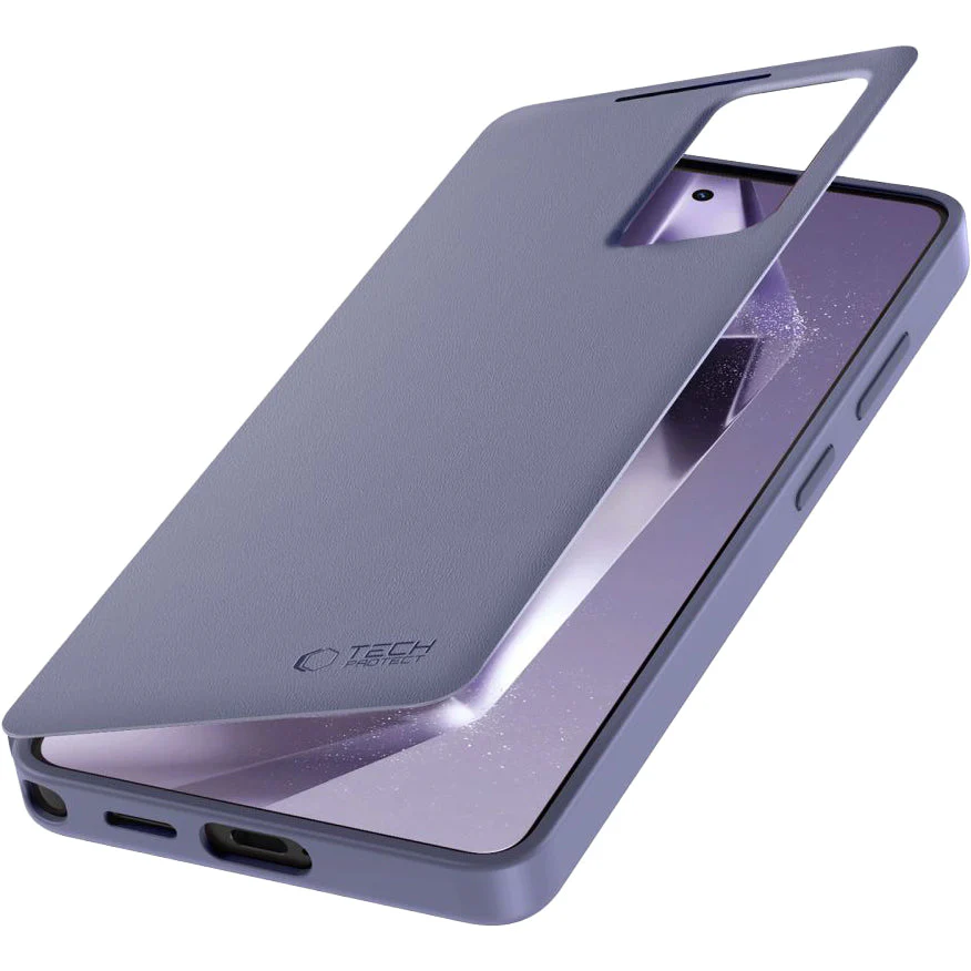 Handyhülle mit Klappe für Galaxy S26 Ultra, Tech-Protect Smart Wallet, Violett - Image 2