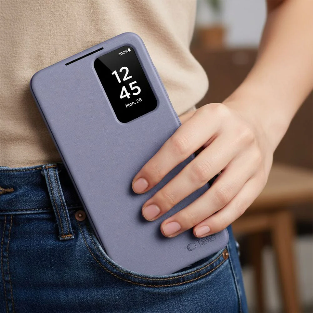Handyhülle mit Klappe für Galaxy S26 Ultra, Tech-Protect Smart Wallet, Violett - Image 4