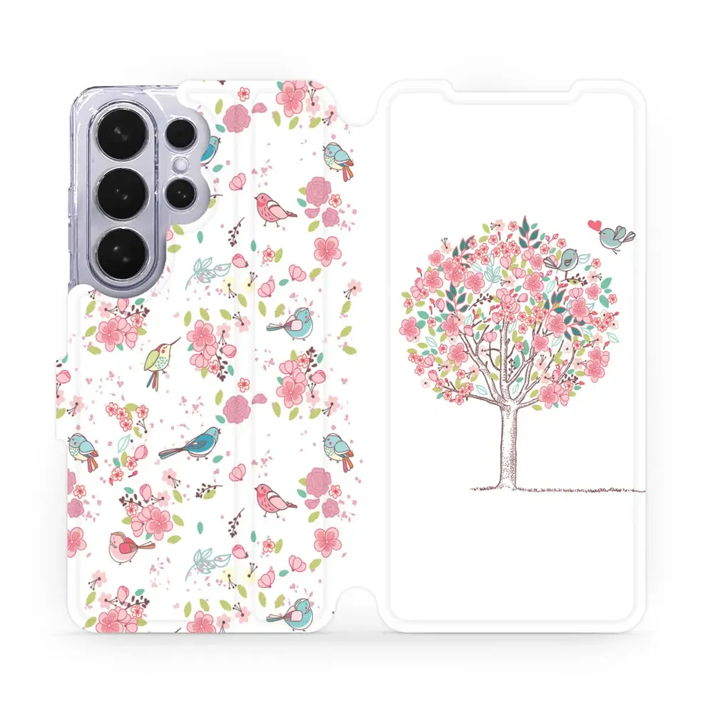 Handyhülle mit klappe für Galaxy S26 Ultra, Mobiwear Book, Rosa Hain