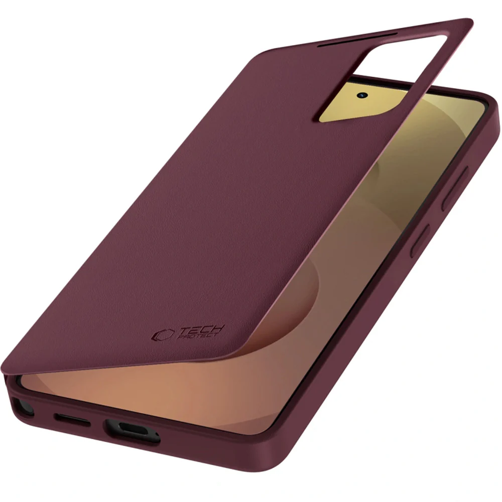 Handyhülle mit Klappe für Galaxy S26 Ultra, Tech-Protect Wallet, Rotwein - Image 3