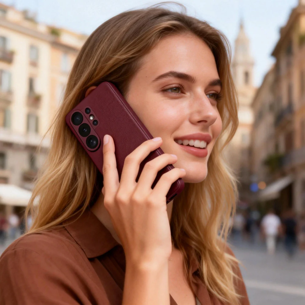 Handyhülle mit Klappe für Galaxy S26 Ultra, Tech-Protect Wallet, Rotwein - Image 5