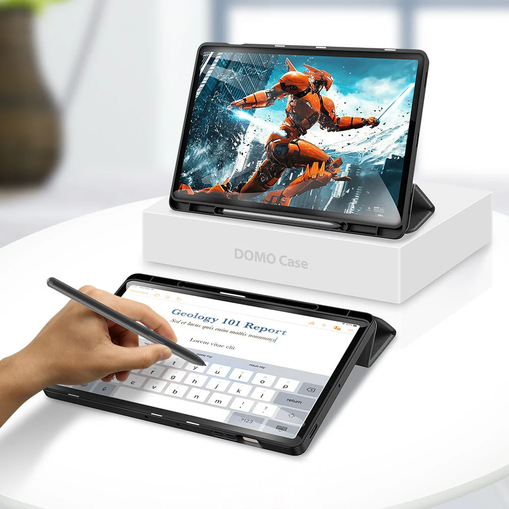 Handyhülle mit Klappe für Galaxy Tab S10 FE Plus, Dux Ducis Domo, Schwarz - Image 13