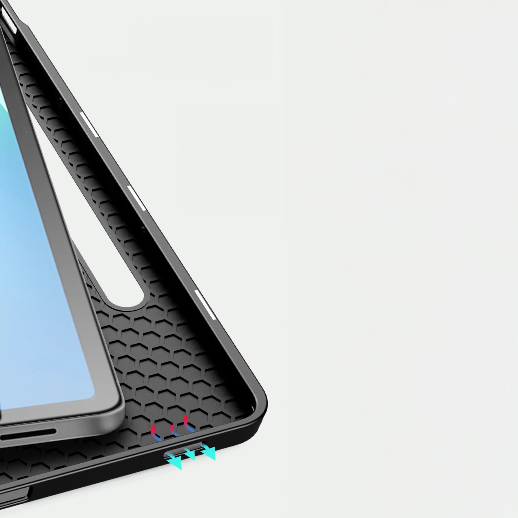 Handyhülle mit Klappe für Galaxy Tab S10 FE Plus, Dux Ducis Domo, Schwarz - Image 14