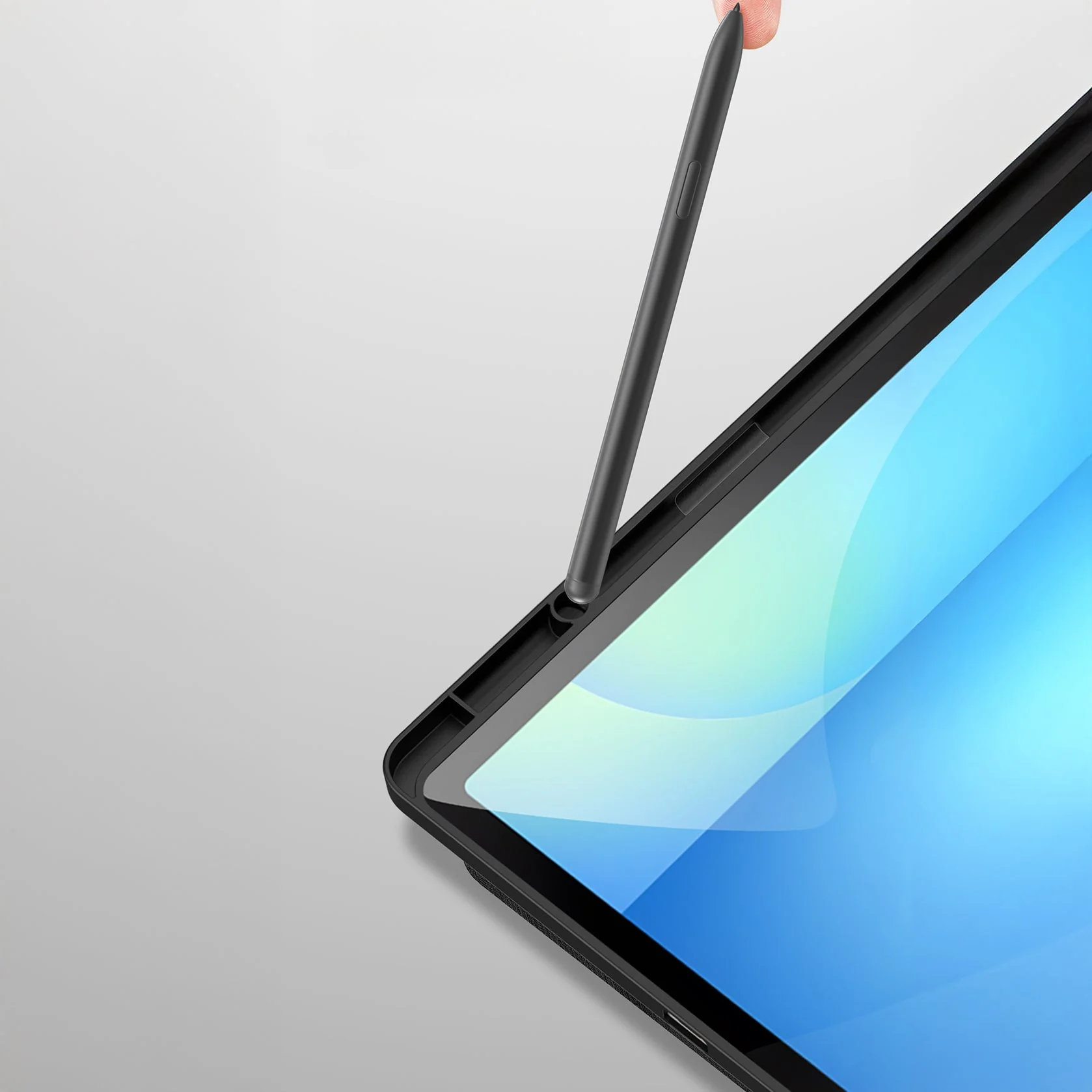 Handyhülle mit Klappe für Galaxy Tab S10 FE Plus, Dux Ducis Domo, Schwarz - Image 15