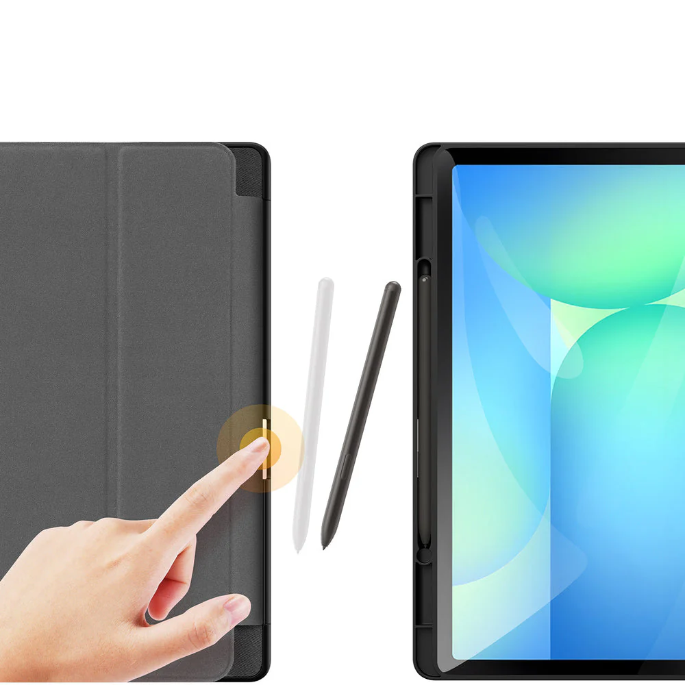 Handyhülle mit Klappe für Galaxy Tab S10 FE Plus, Dux Ducis Domo, Schwarz - Image 3