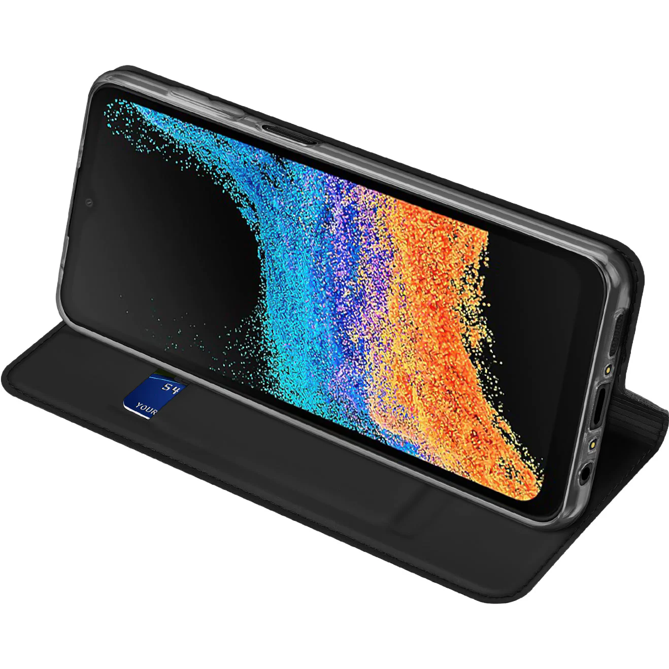 Handyhülle mit Klappe für Galaxy XCover 7 Pro, Dux Ducis Skin Pro, Schwarz - Image 3