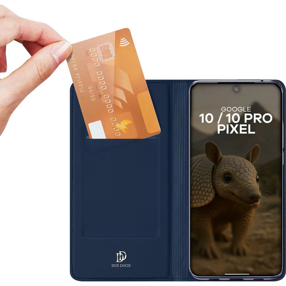 Handyhülle mit Klappe für Google Pixel 10 Pro / 10, Dux Ducis Skin Pro, Dunkelblau - Image 2
