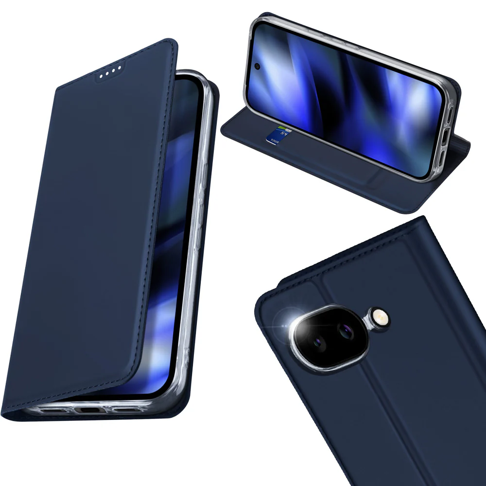 Handyhülle mit Klappe für Google Pixel 10a, Dux Ducis Skin Pro, Blau - Image 8