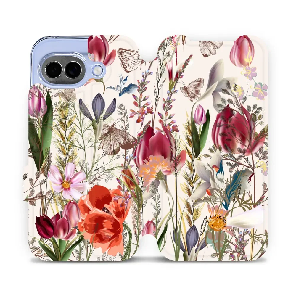Handyhülle mit klappe für Google Pixel 10a, Mobiwear Book, Blumenstrauß