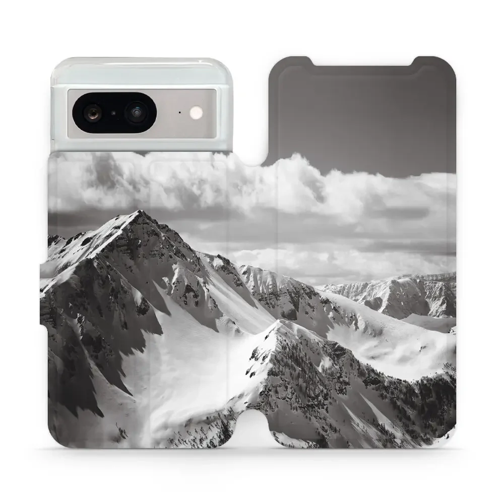 Handyhülle mit klappe für Google Pixel 8, Mobiwear Book, Berggipfel
