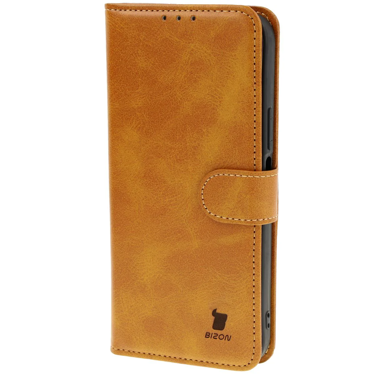 Handyhülle mit Klappe für Honor 200 Lite, Bizon Case Pocket, Braun - Image 3