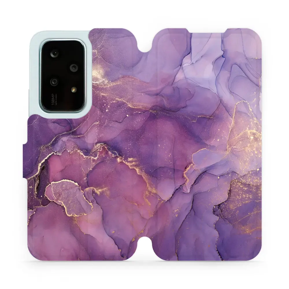 Handyhülle mit klappe für Honor 200 Lite, Mobiwear Book, Violett