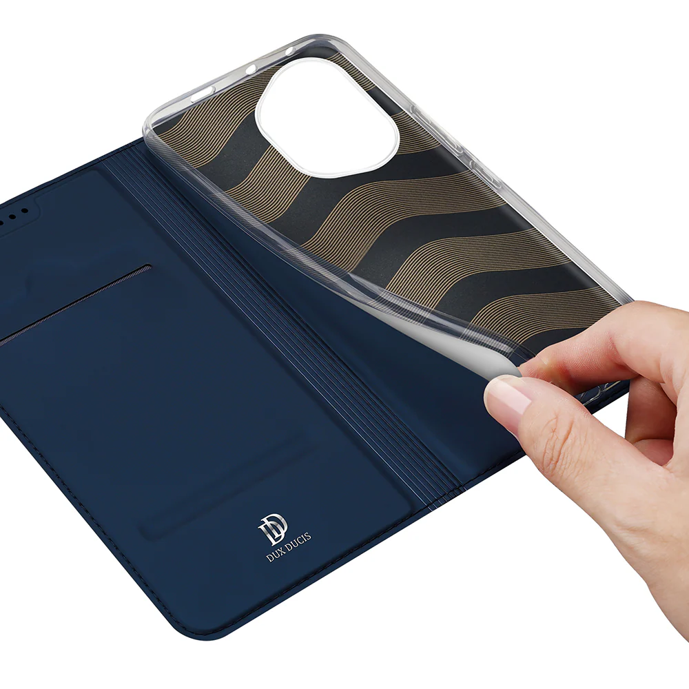 Handyhülle mit Klappe für Honor 400 Pro, Dux Ducis Skin Pro, Dunkelblau - Image 8