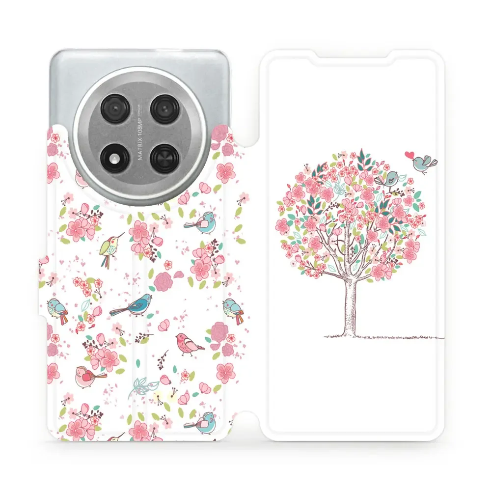Handyhülle mit klappe für Honor Magic7 Lite, Mobiwear Book, Rosa Hain