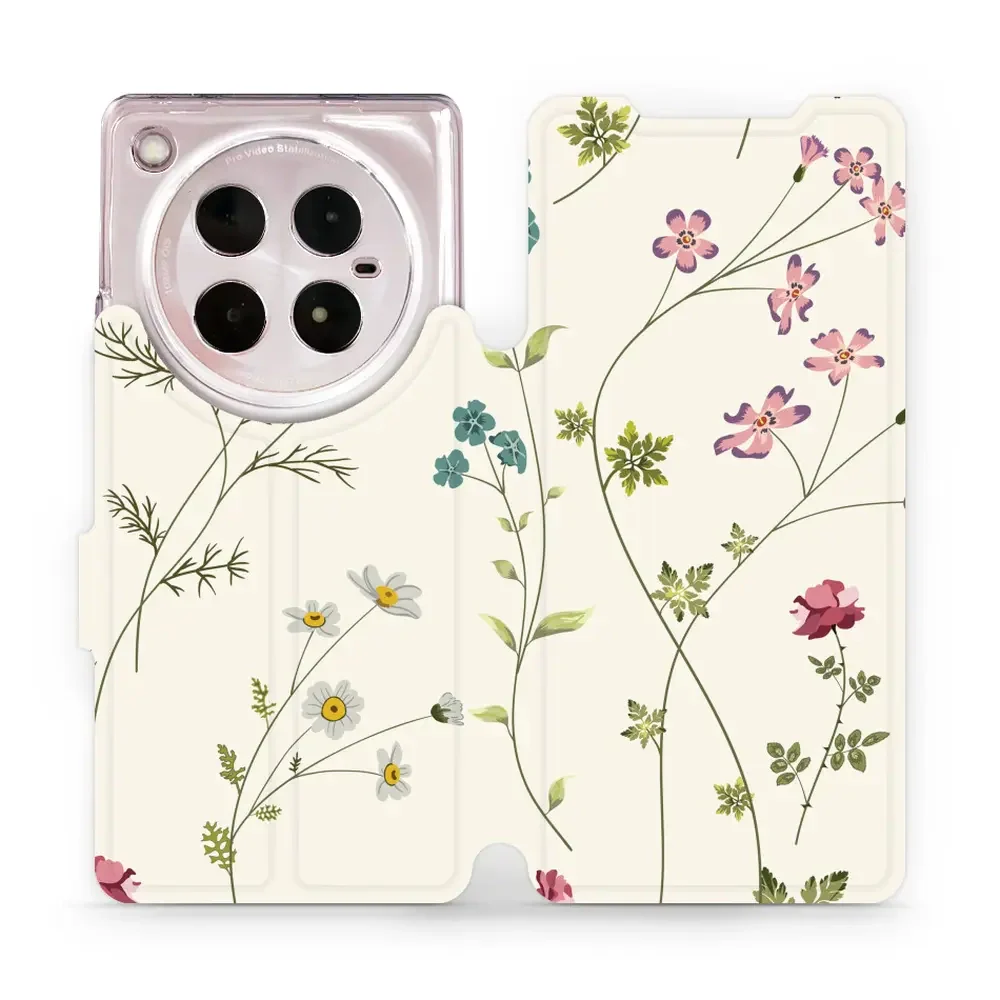 Handyhülle mit klappe für Infinix Zero 40 5G, Mobiwear Book, Feldblumen