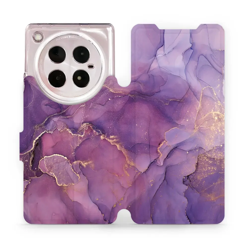 Handyhülle mit klappe für Infinix Zero 40 5G, Mobiwear Book, Violett