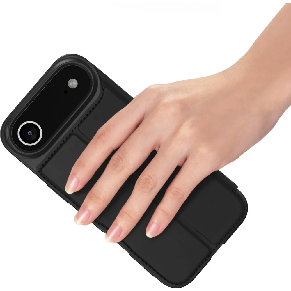 Handyhülle mit Klappe für iPhone Air, Dux Ducis Skin Pro, Schwarz - Image 6