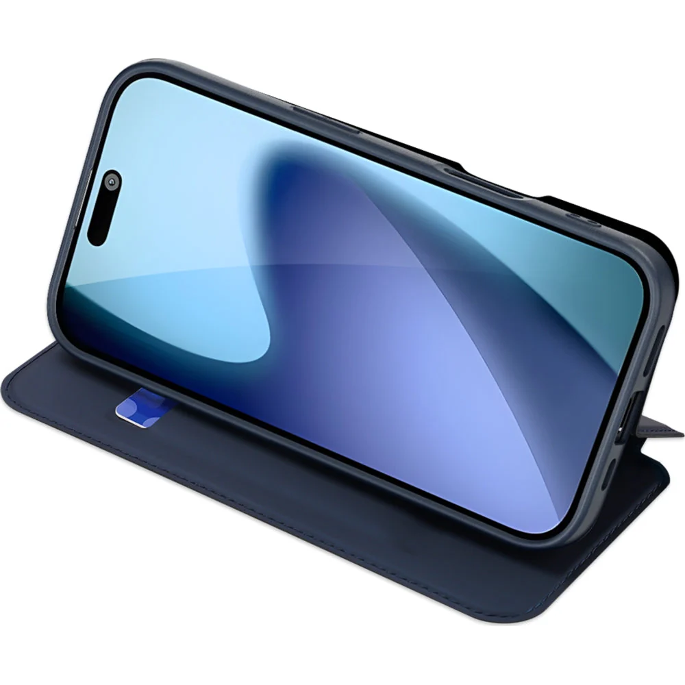 Handyhülle mit Klappe für iPhone 17, Dux Ducis Skin Pro, Dunkelblau - Image 6