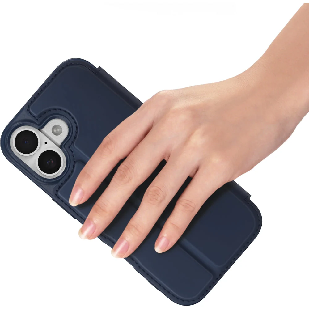 Handyhülle mit Klappe für iPhone 17, Dux Ducis Skin Pro, Dunkelblau - Image 7