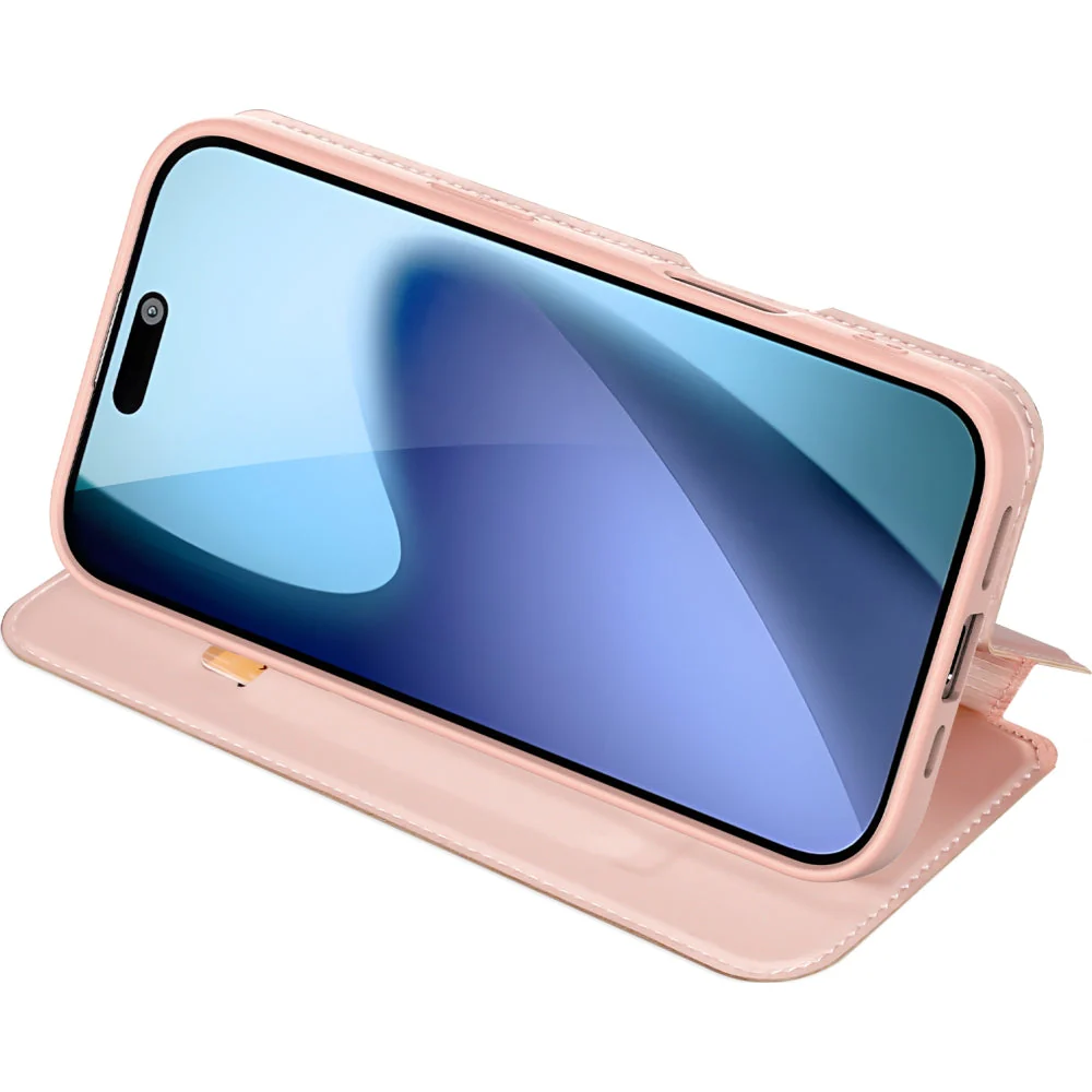 Handyhülle mit Klappe für iPhone 17, Dux Ducis Skin Pro, Rosa - Image 6