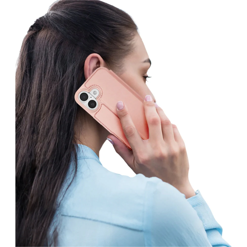 Handyhülle mit Klappe für iPhone 17, Dux Ducis Skin Pro, Rosa - Image 9