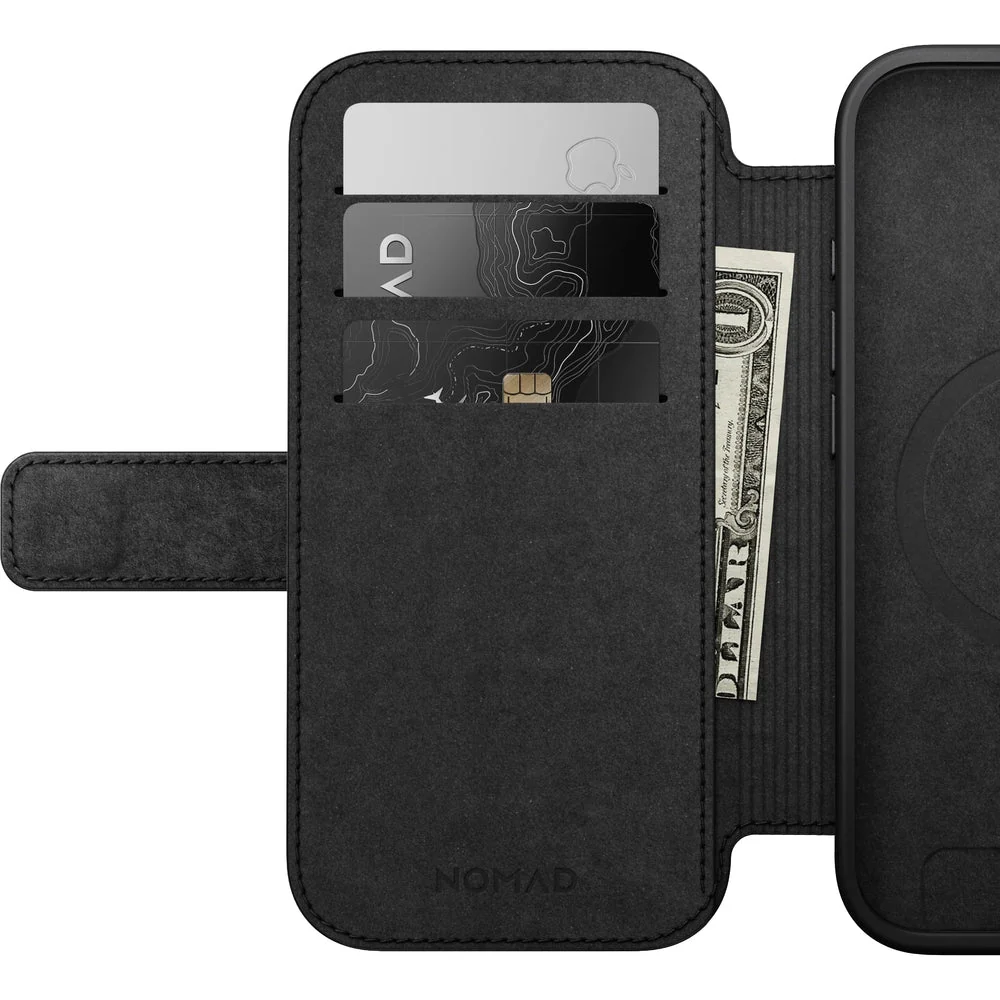 Handyhülle mit Klappe für iPhone 17, Nomad Modern Leather Folio mit MagSafe, Schwarz - Image 7