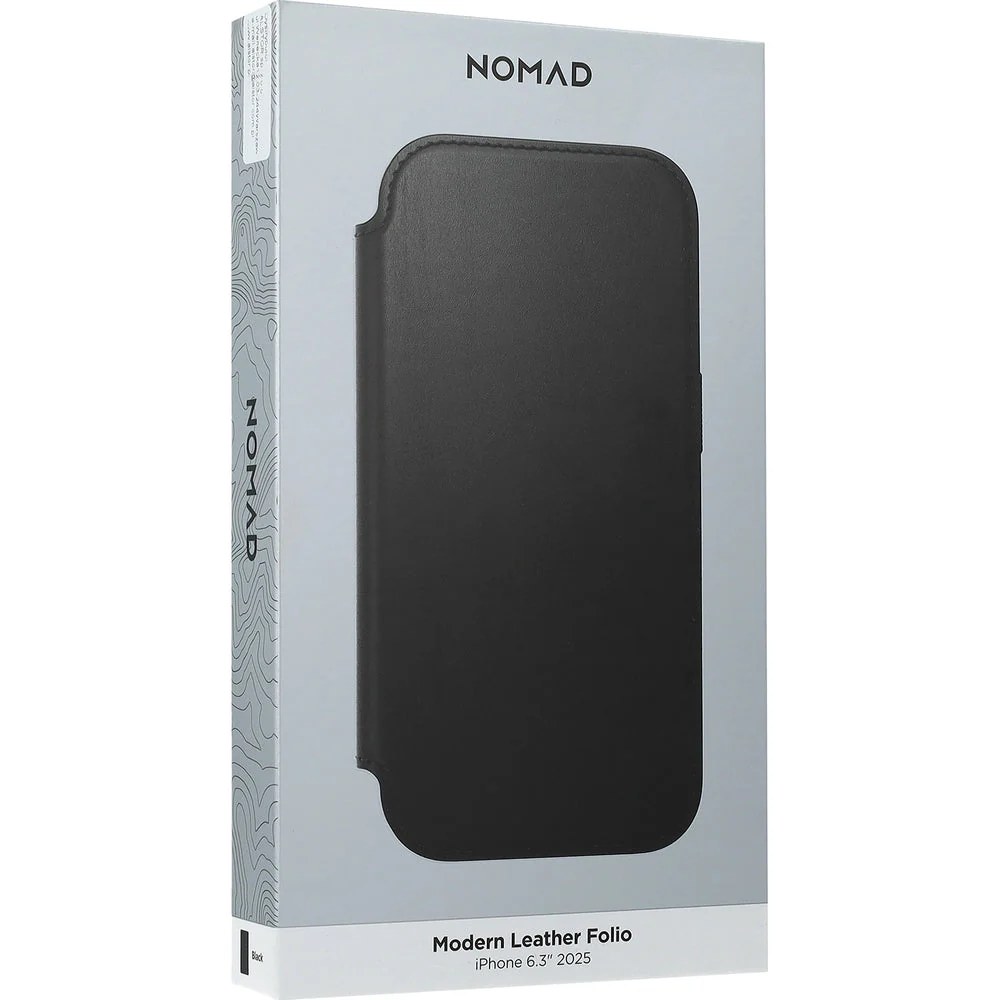 Handyhülle mit Klappe für iPhone 17, Nomad Modern Leather Folio mit MagSafe, Schwarz - Image 8