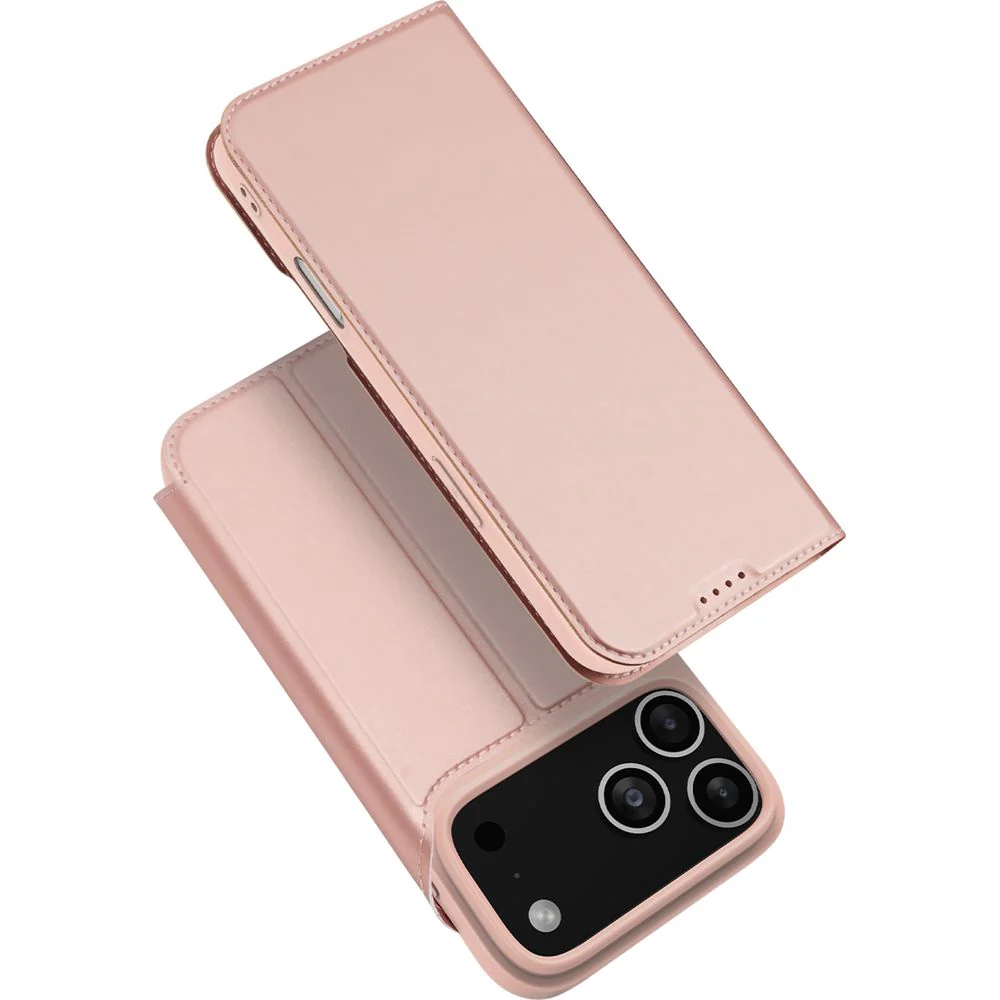 Handyhülle mit Klappe für iPhone 17 Pro, Dux Ducis Skin Pro, Rosa - Image 4