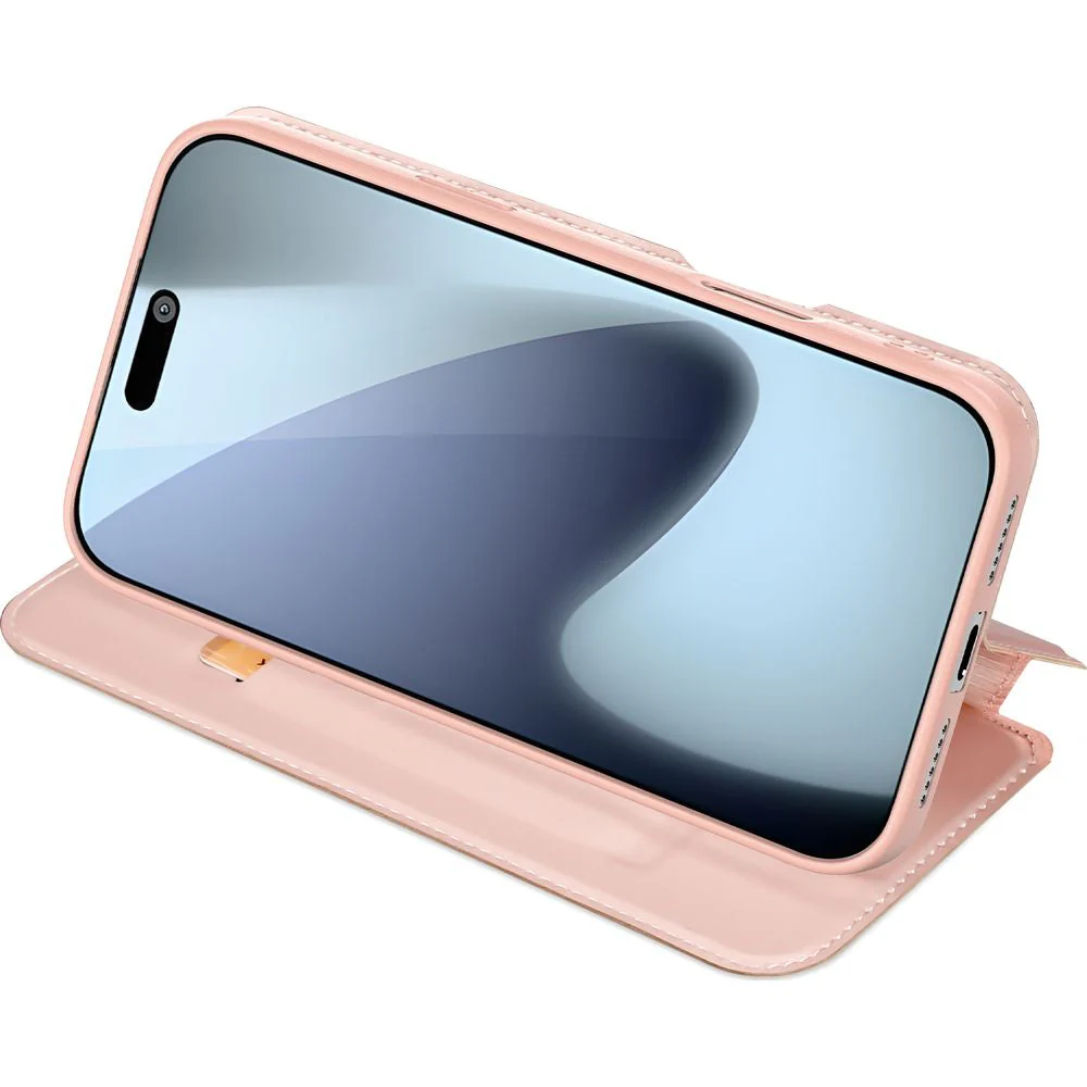 Handyhülle mit Klappe für iPhone 17 Pro, Dux Ducis Skin Pro, Rosa - Image 6