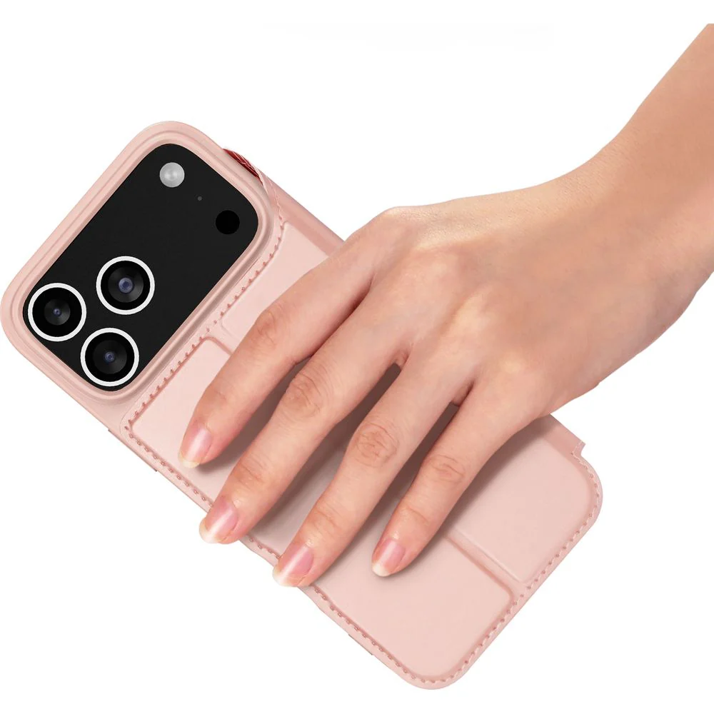 Handyhülle mit Klappe für iPhone 17 Pro, Dux Ducis Skin Pro, Rosa - Image 8