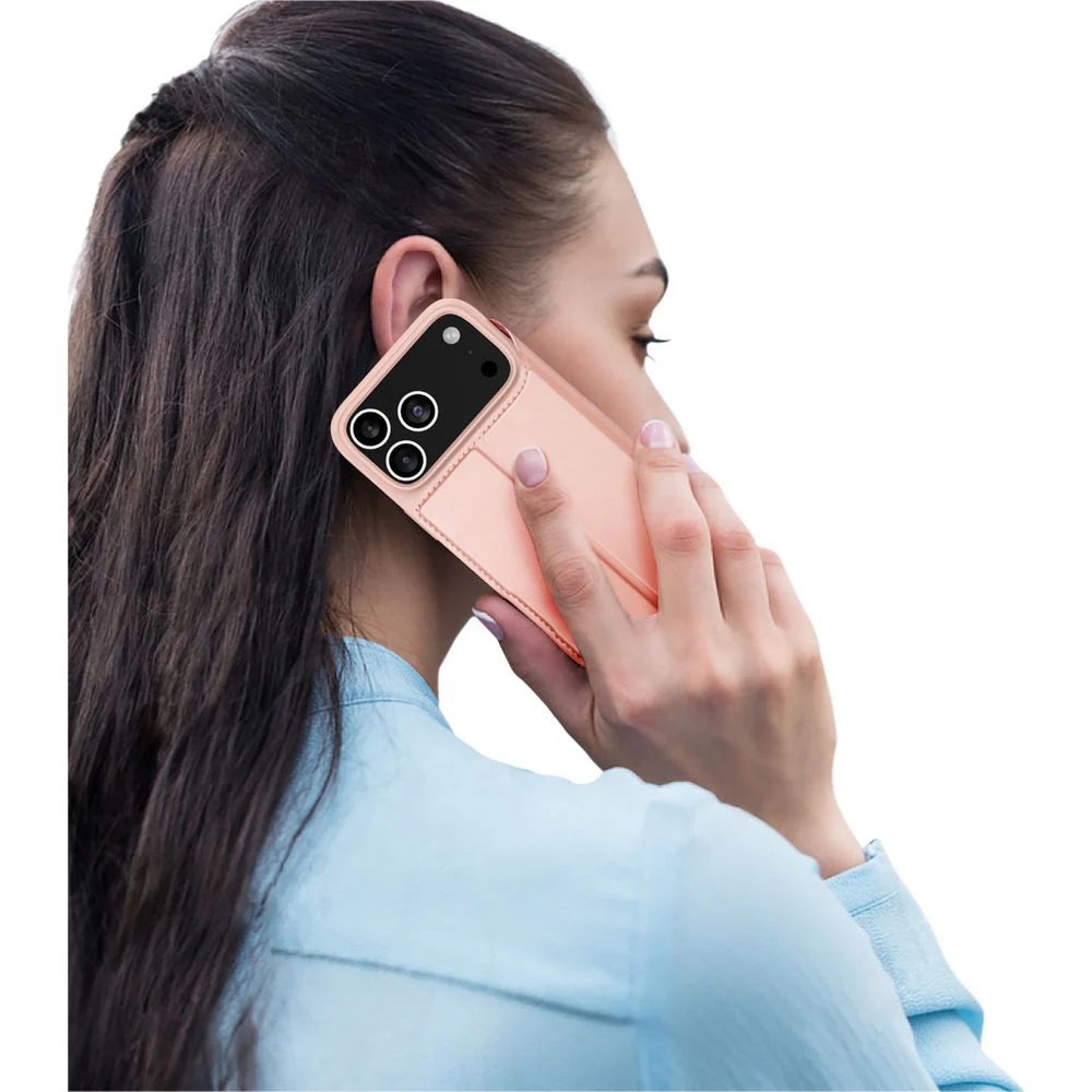 Handyhülle mit Klappe für iPhone 17 Pro, Dux Ducis Skin Pro, Rosa - Image 9
