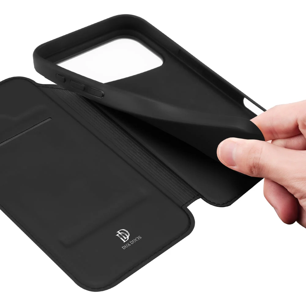 Handyhülle mit Klappe für iPhone 17 Pro, Dux Ducis Skin Pro, Schwarz - Image 8