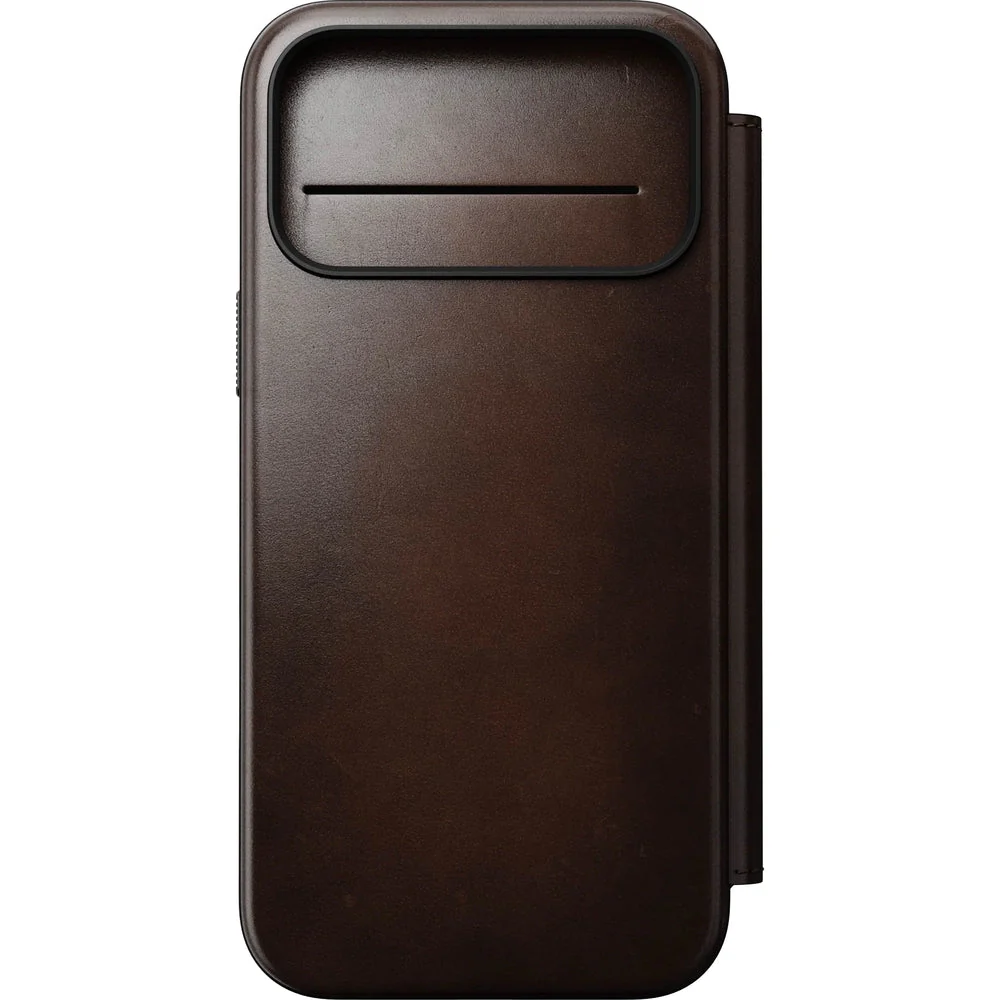 Handyhülle mit Klappe für iPhone 17 Pro Max, Nomad Modern Leather Folio Horween Series mit MagSafe, Rustikal Braun - Image 5