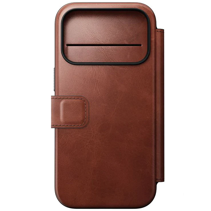 Handyhülle mit Klappe für iPhone 17 Pro, Nomad Modern Leather Folio Horween Series mit MagSafe, Braun - Image 5