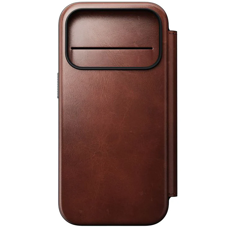 Handyhülle mit Klappe für iPhone 17 Pro, Nomad Modern Leather Folio Horween Series mit MagSafe, Braun - Image 6