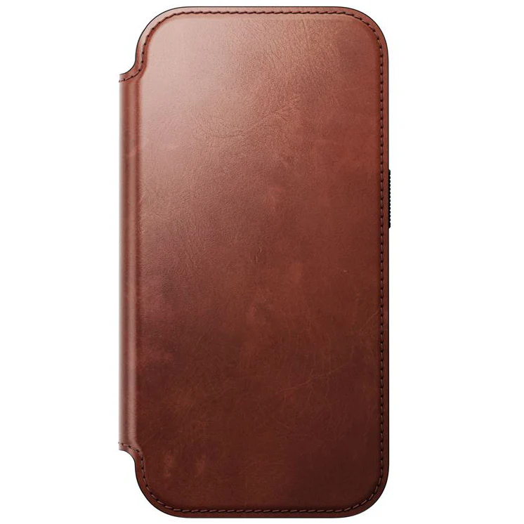 Handyhülle mit Klappe für iPhone 17 Pro, Nomad Modern Leather Folio Horween Series mit MagSafe, Braun - Image 7