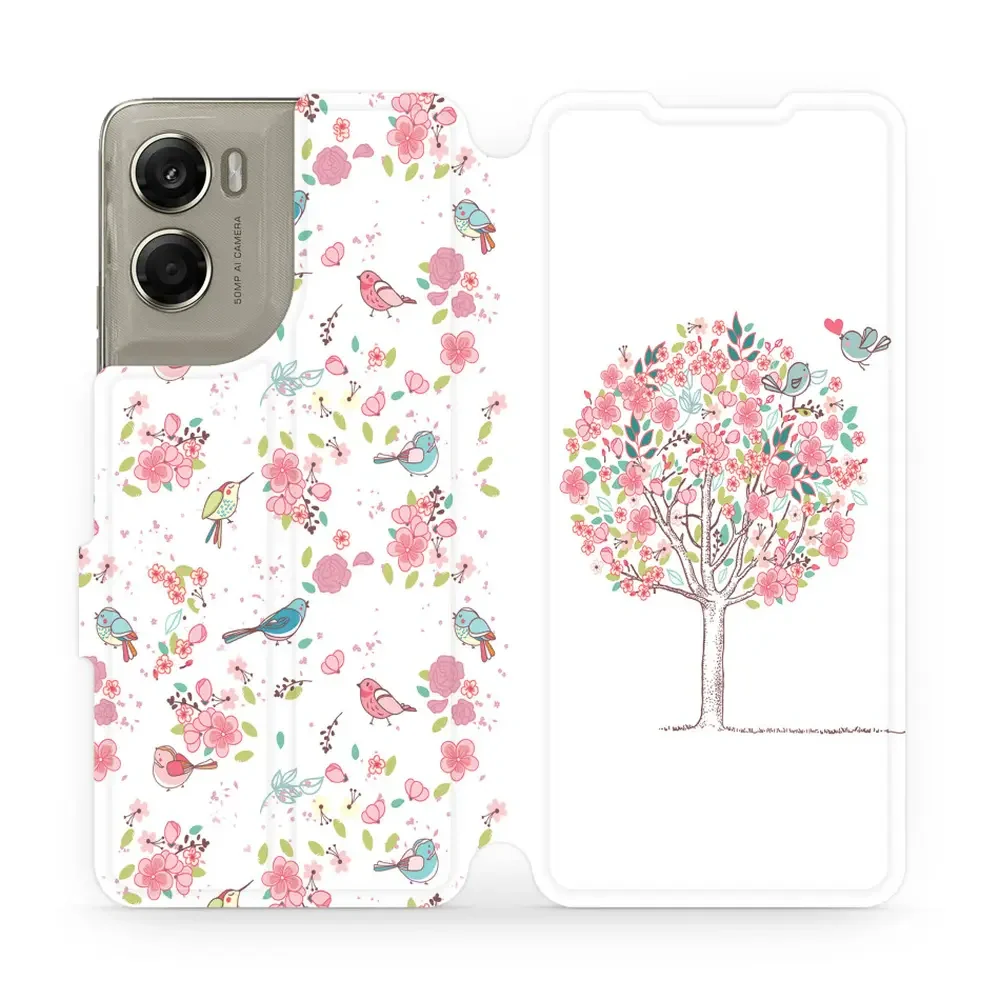 Handyhülle mit klappe für Motorola Moto G06 4G / Motorola Moto G06 Power 4G, Mobiwear Book, Rosa Hain