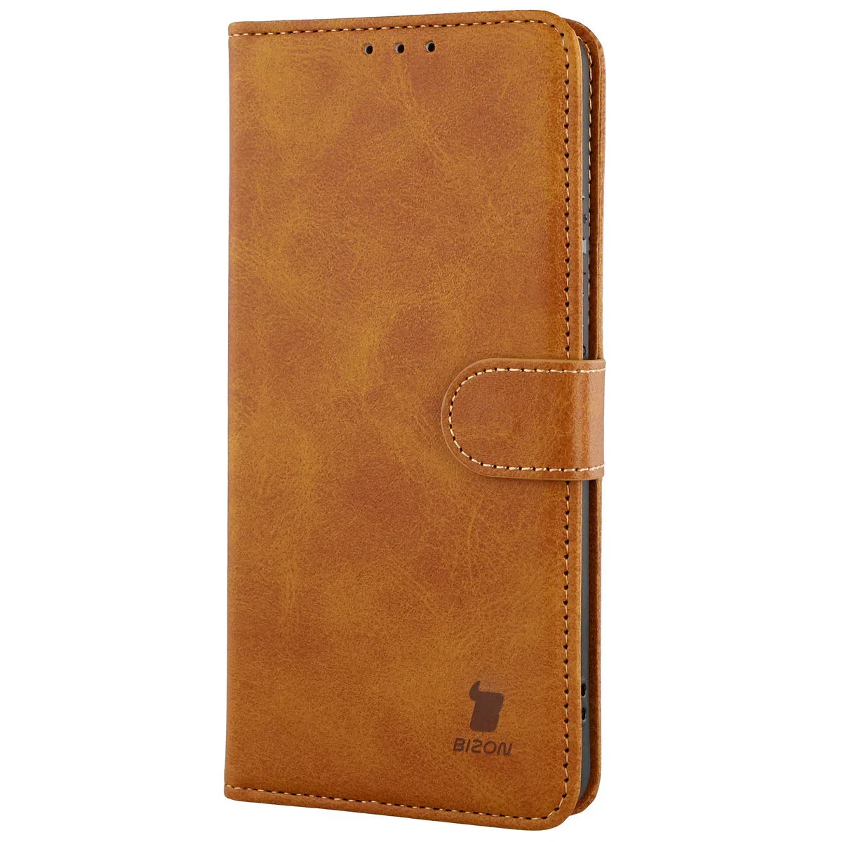 Handyhülle mit Klappe für Motorola Moto G86 Power 5G, Bizon Case Pocket, Braun - Image 3