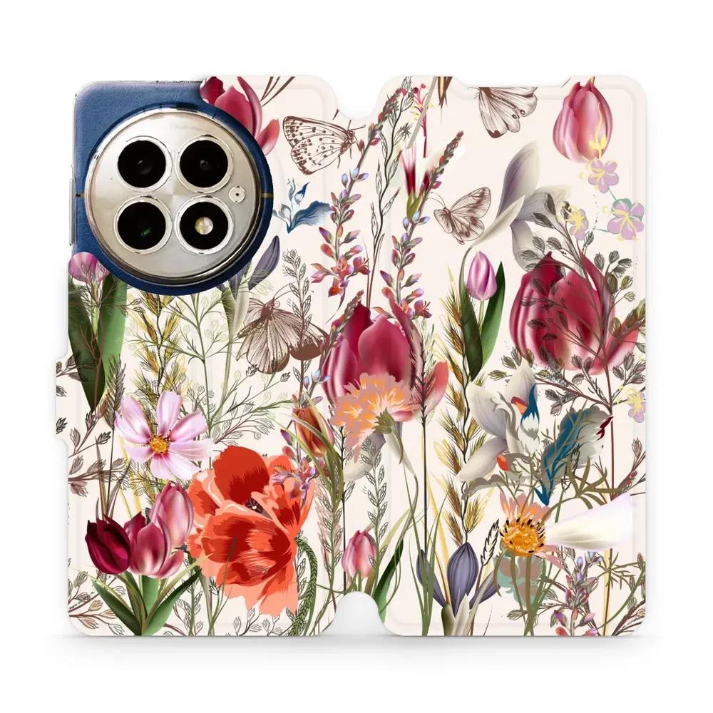 Handyhülle mit klappe für OnePlus 13, Mobiwear Book, Blumenstrauß