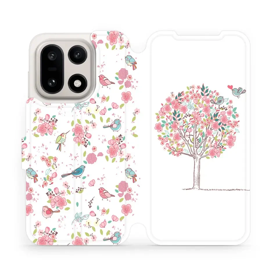 Handyhülle mit klappe für OnePlus 15, Mobiwear Book, Rosa Hain