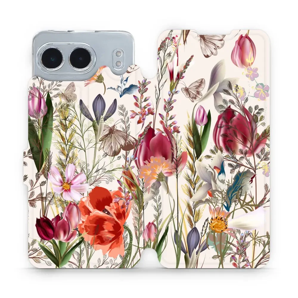 Handyhülle mit klappe für OnePlus Nord 4, Mobiwear Book, Blumenstrauß