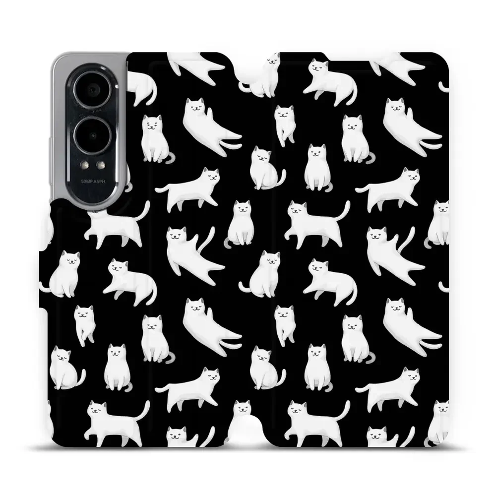 Handyhülle mit klappe für OnePlus Nord CE4 Lite 5G, Mobiwear Book, Luna-Kätzchen